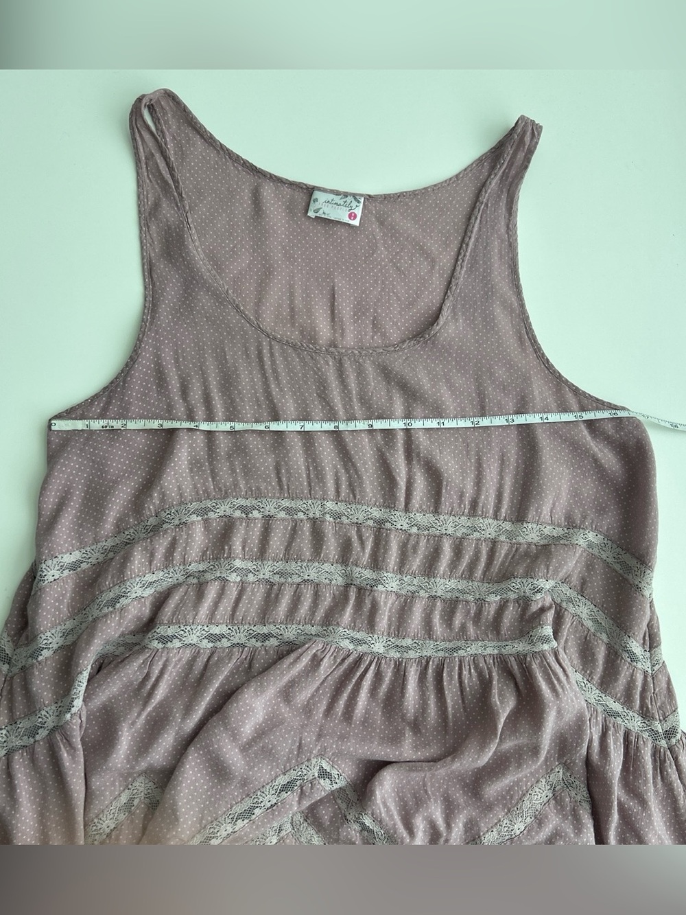 Free People Dusty Purple Ruffled Mini Dress - Picture 4 of 7